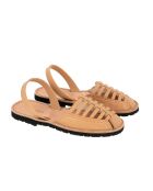 Santorin Avarca camel leren sandalen