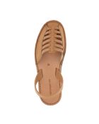 Santorin Avarca camel leren sandalen