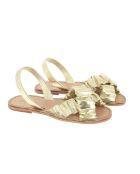 Neo Illueca Avarca leren sandalen van goudkleurig metaal