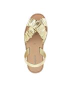 Neo Illueca Avarca leren sandalen van goudkleurig metaal