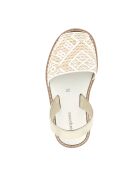 Raphia Fiesta-Blanca Avarca witte leren sandalen