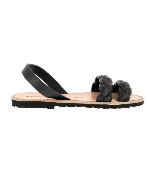 Sandalias Cabrera Avarca de piel negras