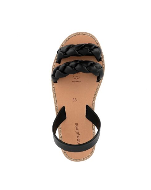 Sandalias Cabrera Avarca de piel negras