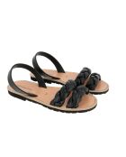 Sandalias Cabrera Avarca de piel negras