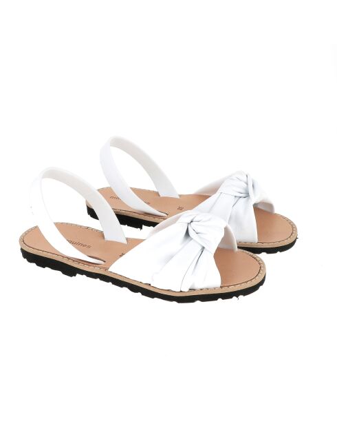 Sandalias Bahia Avarca de piel blanca