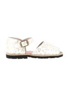 Frailera Boucle Kenya Té goldfarbene Ledersandalen