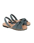 Ledersandalen Bahia Avarca Petrolblaue Ledersandalen