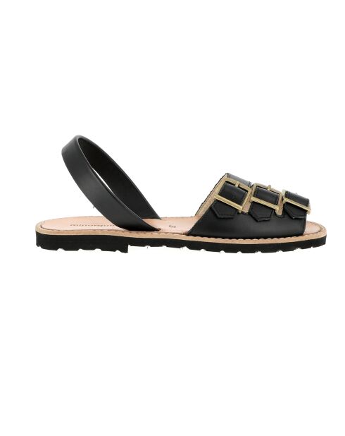 Sandalias Zamora Avarca de piel negras