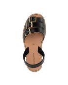 Sandalias Zamora Avarca de piel negras