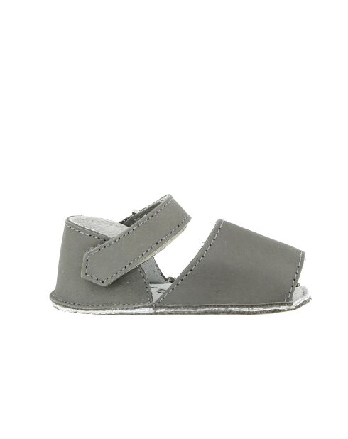 Frailera Babyslofjes van donkergrijs nubuck