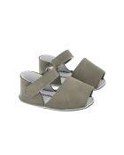 Frailera Babyslofjes van donkergrijs nubuck
