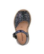 Frailera Boucle Azul Multico Glitter Ledersandalen