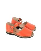 Oranje leren sandalen Frailera Boucle