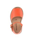Oranje leren sandalen Frailera Boucle