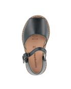 Frailera Boucle Azul blauwe leren sandalen