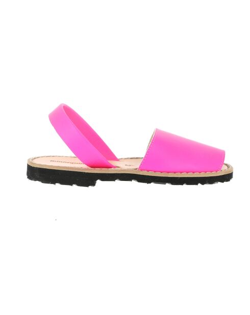 Sandalen Avarca aus fluo-fuchsiafarbenem Leder