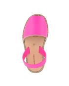 Sandalen Avarca aus fluo-fuchsiafarbenem Leder