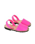 Sandalen Avarca aus fluo-fuchsiafarbenem Leder