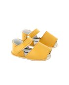 Frailera Baby Goudgele leren pantoffels