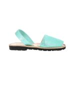 Magique Frailera Babyschuhe aus grünem Leder
