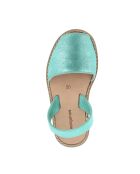 Magique Frailera Babyschuhe aus grünem Leder
