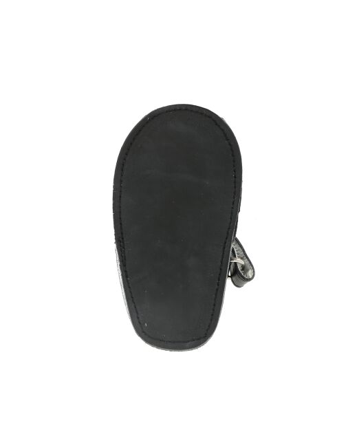 Frailera Baby zwarte leren pantoffels