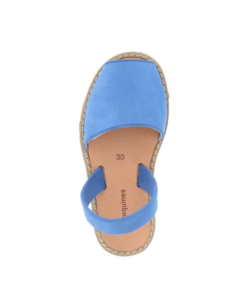 Oceaanblauwe nubuck sandalen van Avarca