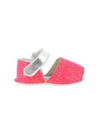 Frailera Baby Flame Fluo Slipper aus fuchsiafarbenem Glitzerleder
