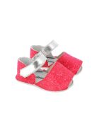 Frailera Baby Flame Fluo Slipper aus fuchsiafarbenem Glitzerleder