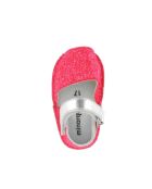 Frailera Baby Flame Fluo Slipper aus fuchsiafarbenem Glitzerleder