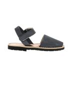 Blauwe Avarca China Velcro Nubuck Sandalen