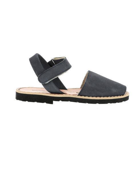 Blauwe Avarca China Velcro Nubuck Sandalen