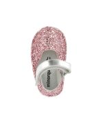 Frailera Baby-Lederpantoffeln mit Glitzer, rosa