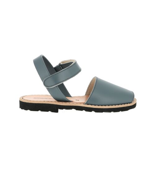 Avarca petrolblaue Ledersandalen mit Klettverschluss