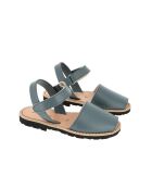 Avarca petrolblaue Ledersandalen mit Klettverschluss