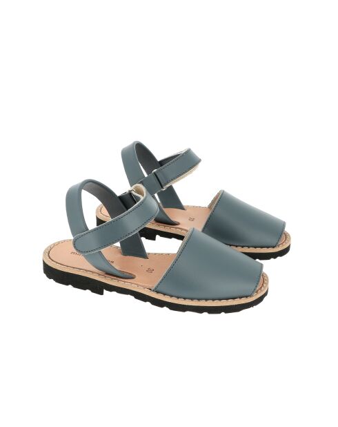 Avarca petrolblaue Ledersandalen mit Klettverschluss