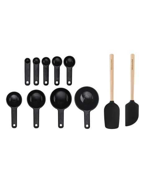Set da pasticceria in onice nero - 11 pezzi