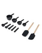 Set da pasticceria in onice nero - 11 pezzi