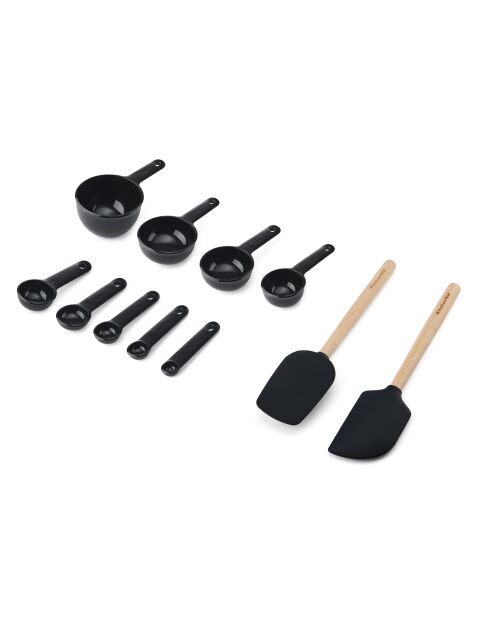 Set da pasticceria in onice nero - 11 pezzi