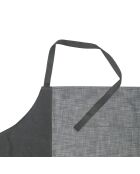 Anthrazitgraue Küchenschürze aus Baumwolle - 71x88,5 cm