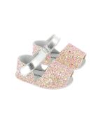 Pantofole Frailera Baby Sunny in pelle glitterata rosa