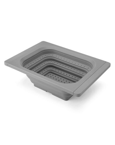 Passoire pliable gris anthracite - 37x26x4 cm
