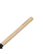Spatola a cucchiaio in bambù resistente al calore con punta in silicone fino a 260°C nera - 30,1x6,2x2,1 cm