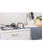 Set mit 2 Abtropfmatten, ideal für anthrazitgraue Arbeitsplatten und Abtropfbretter, 0,3 x 43,5 x 71 cm