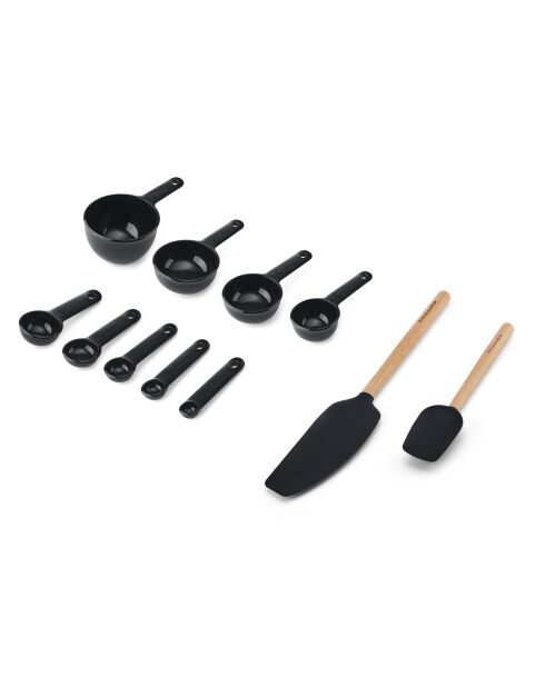 Set da pasticceria in onice nero - 11 pezzi