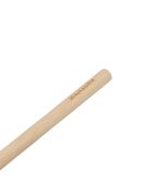 Bamboe schraperspatel met flexibele en hittebestendige zwarte siliconen kop - 30x5,7x1,7 cm