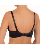 Evelen schwarzer Hartschalen-Push-up-BH