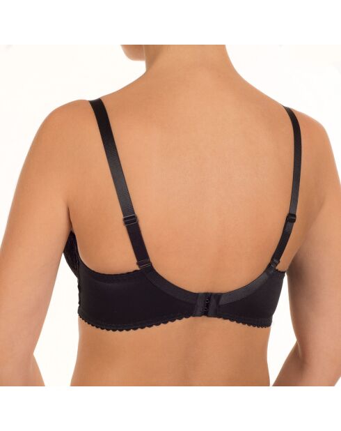 Evelen schwarzer Hartschalen-Push-up-BH