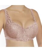 Soutien-gorge rembourré à armatures Elizabeth rose ancienne