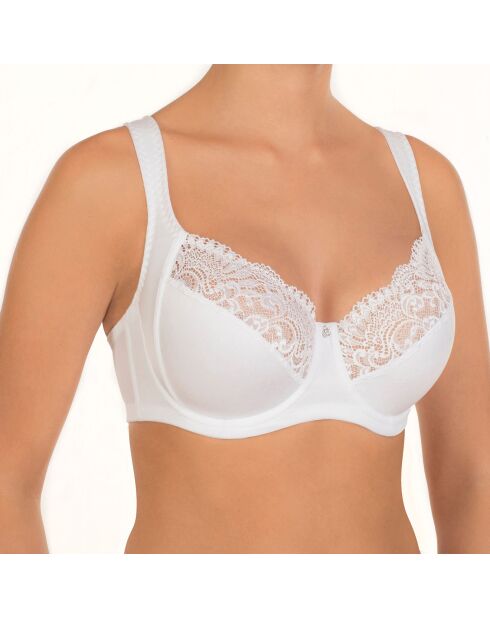 Weißer Soft-BH mit Bügel Viktoria